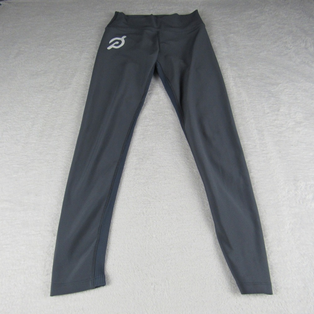 Peloton Leggings‎ Womens Medium Gray Ribbed Activewear Workout Yoga Pants